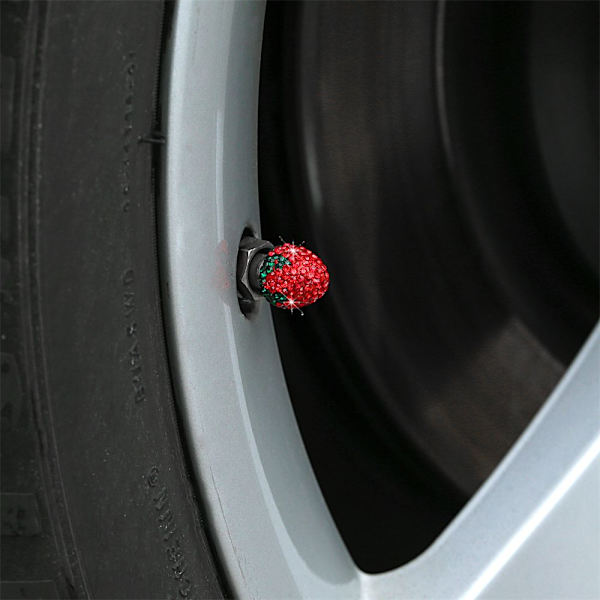 4 kpl Rengasventtiilin korkit Shining Wheel Cap 2 2 2