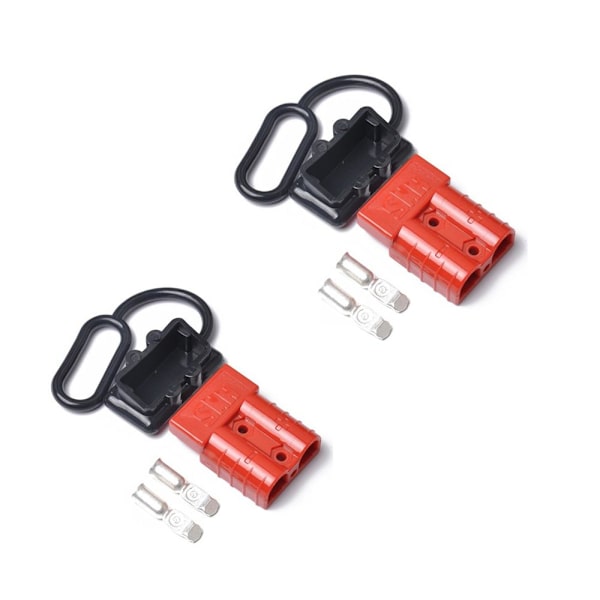 2 STK Batteri Quick Connector Strømkabler Stik Stikdæksel