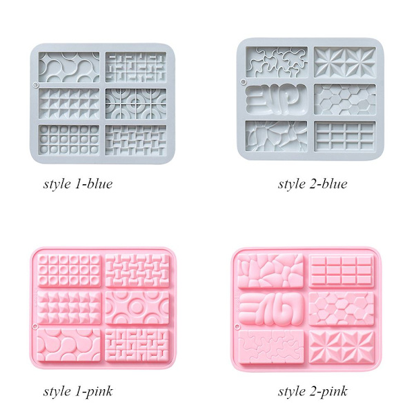 Vohveli silikonimuotti mould MOLD STYLE 1 STYLE 1 pink style 1-style 1