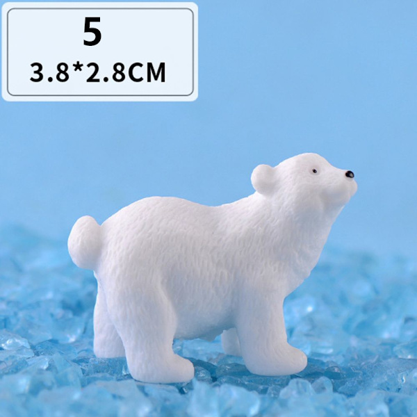 1 PC Jääkarhufiguureja Simulaatio White Bear Miniatures 5 5