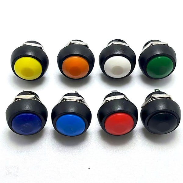 10st Tryckknappsbrytare Momentan Switch GUL 10ST 10ST yellow 10pcs-10pcs