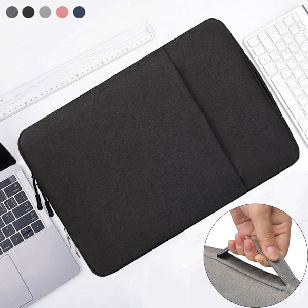 13,3 14 15,6 tommer Laptop Sleeve Case Laptop Håndtaske Notebook Light Grey 15.6 inch