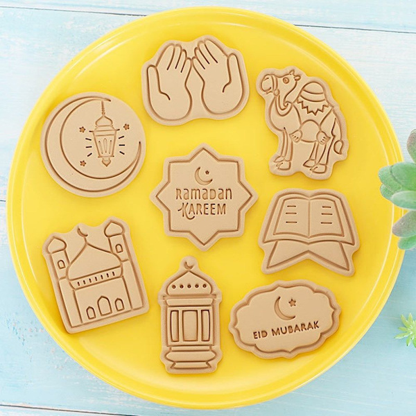 8st/ set Cookies Mould Eid Mubarak AA A