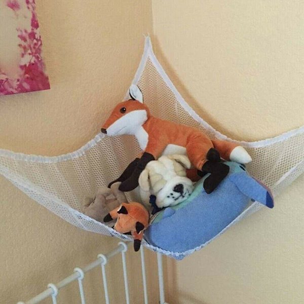 Toy Hammock Mesh Nätväska SVART Black