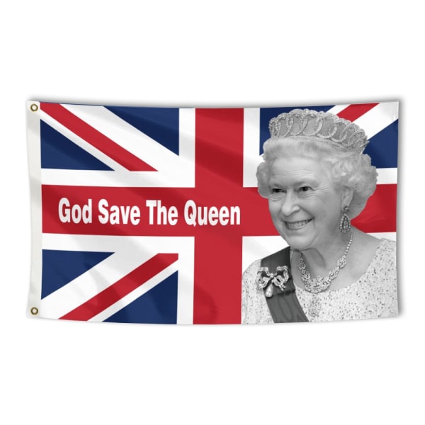 Queen Platinums Jubilee Flag 2022 Queen Banner -muistotilaisuus