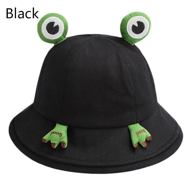 Søt lue Frog bøtte lue SVART Black