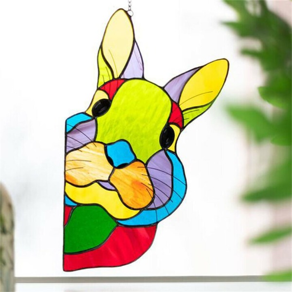 Påskehare Farvet glas MULTICOLOR multicolor