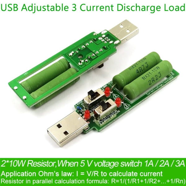 USB Resistor DC Electronic Load Aging Discharge Loader