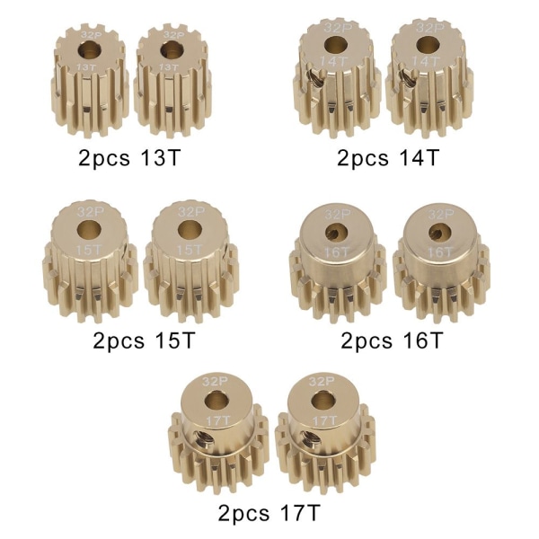 3,175 mm Gear Rc -lelutarvikkeet 2kpl 16T 2kpl 16t 2pcs 16T