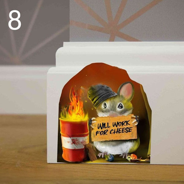 Mouse Hole Wall Sticker 3D Stickers 3 3 3