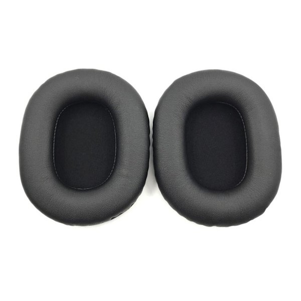 1 par öronkuddar öronkudde SVART PROTEIN LÄDER PROTEIN LÄDER Black Protein Leather-Protein Leather
