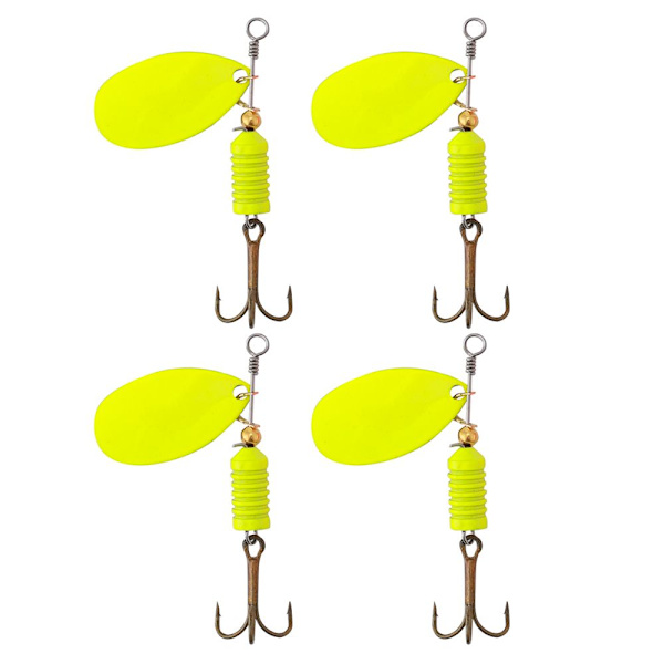 4stk Metal Agn Falsk Agn GUL yellow