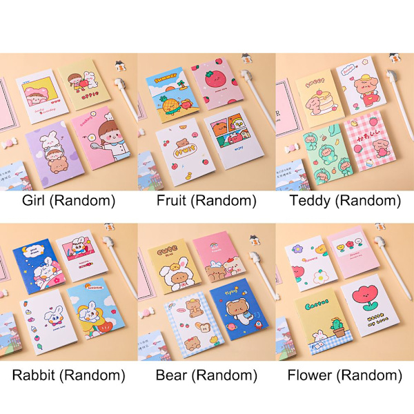 Mini Notebook Writing Book 1PCFLOWER (RANDOM) FLOWER (RANDOM) 1pcFlower (Random)