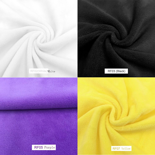 Plysj Stoff Patchwork Minky Stoffer GUL yellow