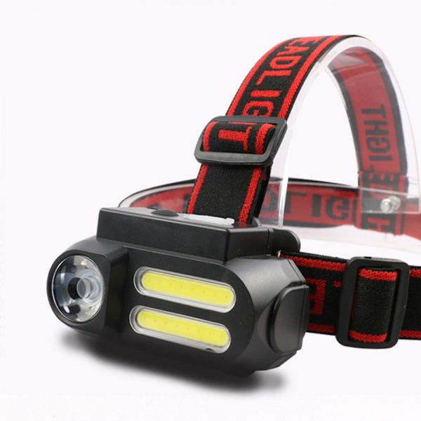 Kalastuspäälamppu XPE+2* COB LED-otsavalaisin