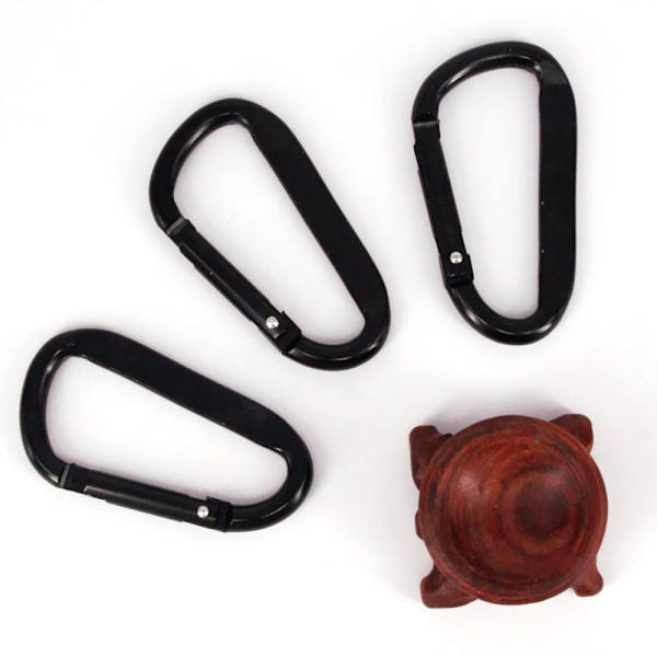5 stk D Carabiner Snap Clip nøkkelring