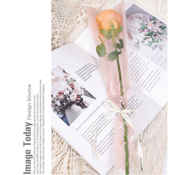30st/lot Blomsterförpackningspåse Enkel Rosengren SVART black