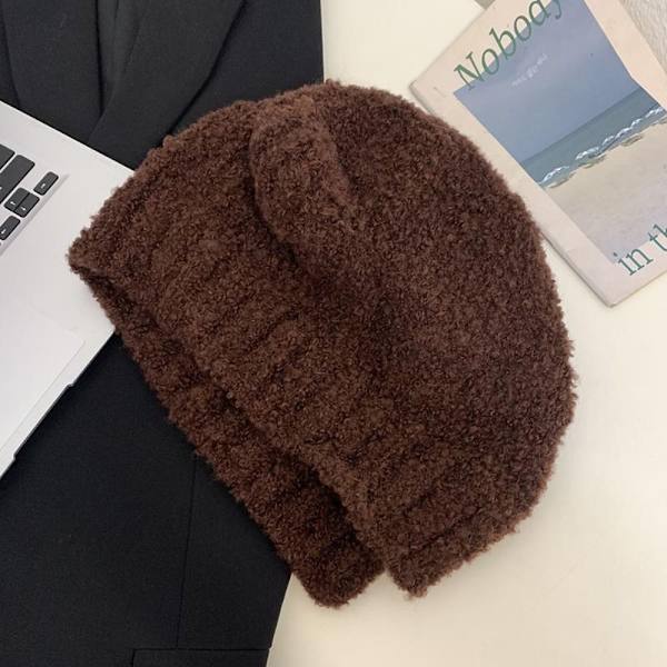 Strikkelue Ulllue BRUN brown