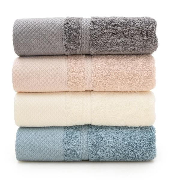 Ren bomullshåndkle badehåndkle KHAKI khaki