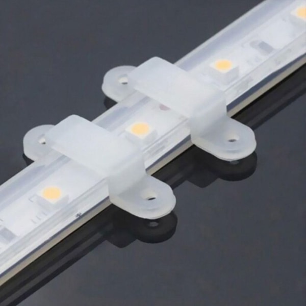 10/50 kpl Fixer Silicon Clip LED-nauhavalolampputeippi 10 kpl 10 PCS