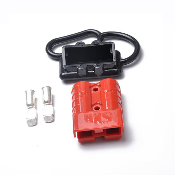 2 STK Batteri Quick Connector Strømkabler Stik Stikdæksel