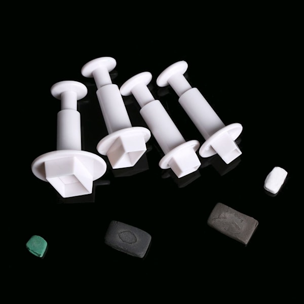 4 kpl geometria mold, suorakulmio mould