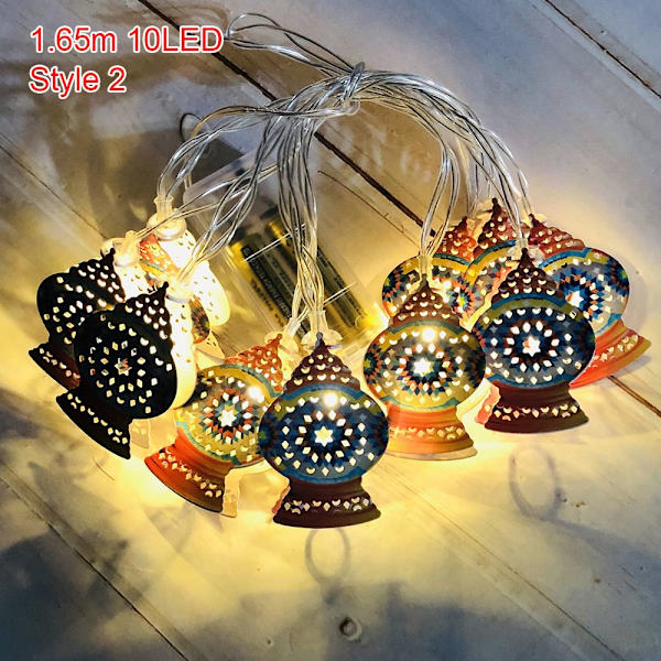 1,65 m 10LED LED Strängljus Ramadan Lantern STIL 2 STIL 2 Style 2