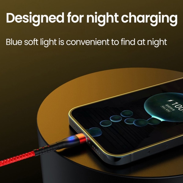 Pikalatauskaapeli USB Type C -kaapeli PUNAINEN 2M Red 2m
