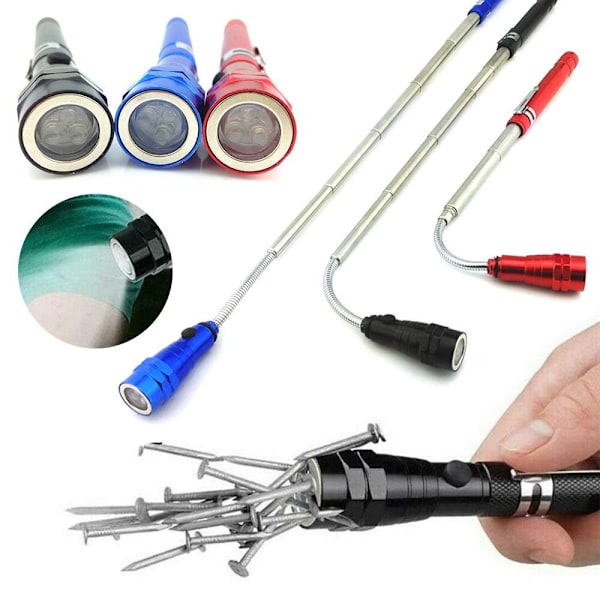 Teleskopisk magnetisk penna Pick Up Tool RÖD Red