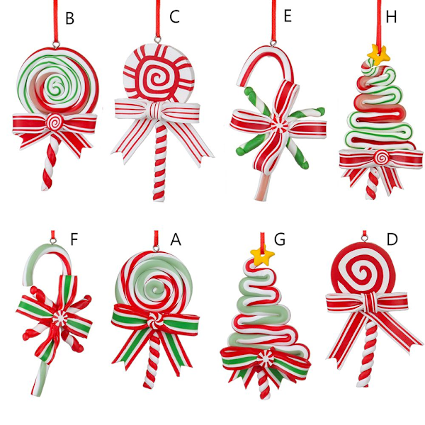 Julgodisprydnader Lollipop Ornament B B B