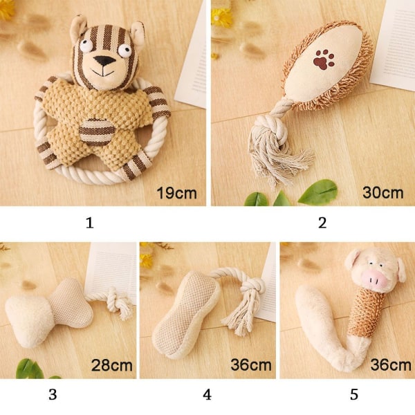 Hundar Ljudleksaker Puppy Cotton Chew 4 4 4