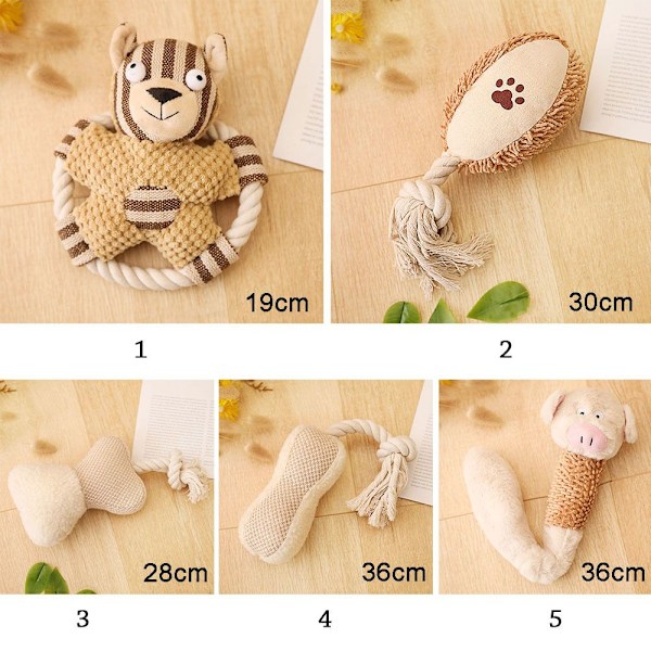 Koirien äänilelut Puppy Cotton Chew 2 2 2