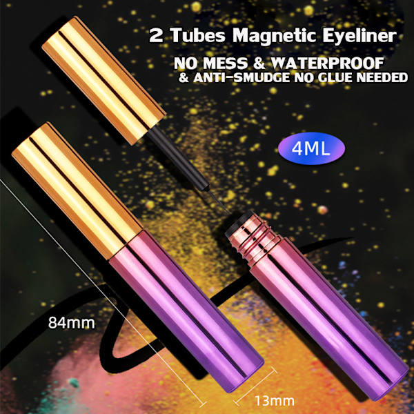 5D magnetiska ögonfransar med eyeliner-kit ZML-006 ZML-006