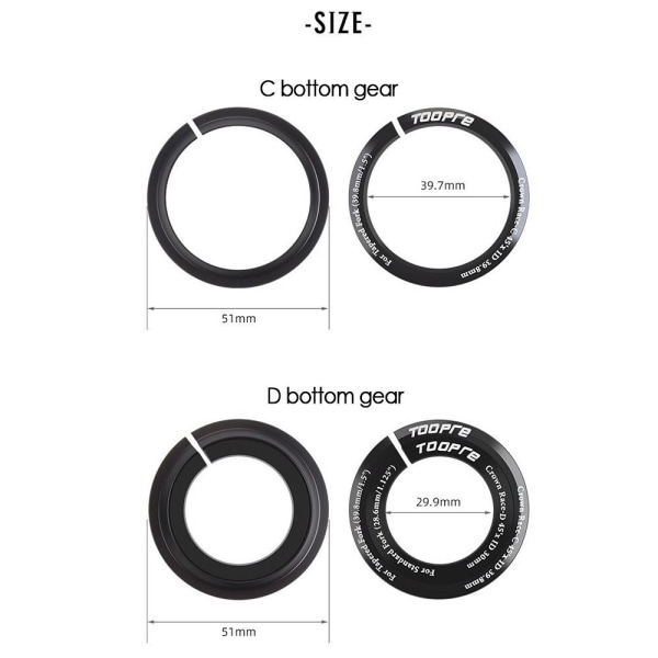 2ST Cykelheadset Washer Cyklar Headset C TÅR C TÅR C withstand
