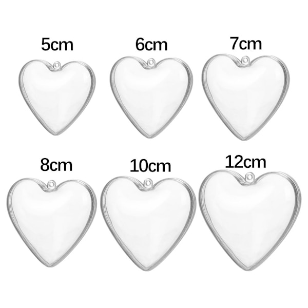 Godteriboks Emballasje Plast hjerteformet ball 10CM 10cm