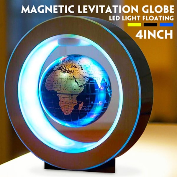 Magnetisk levitasjon Globe Verdenskart SVART EU-PLUGG Black EU Plug