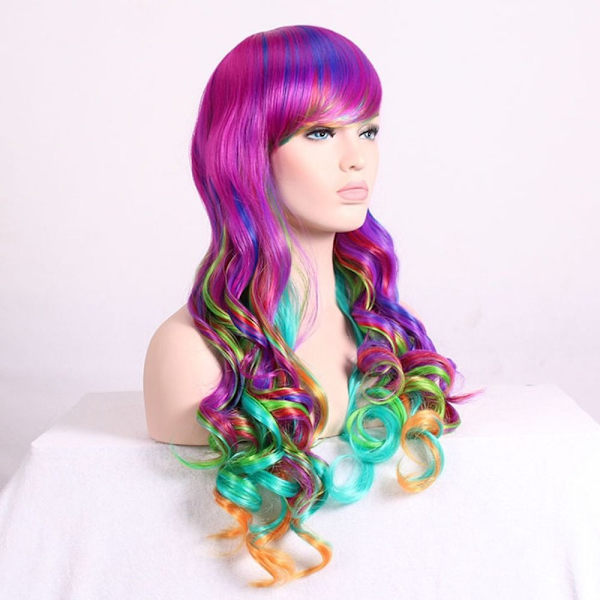Kvinder Parykker Klovn Wear Anime Multi-Color