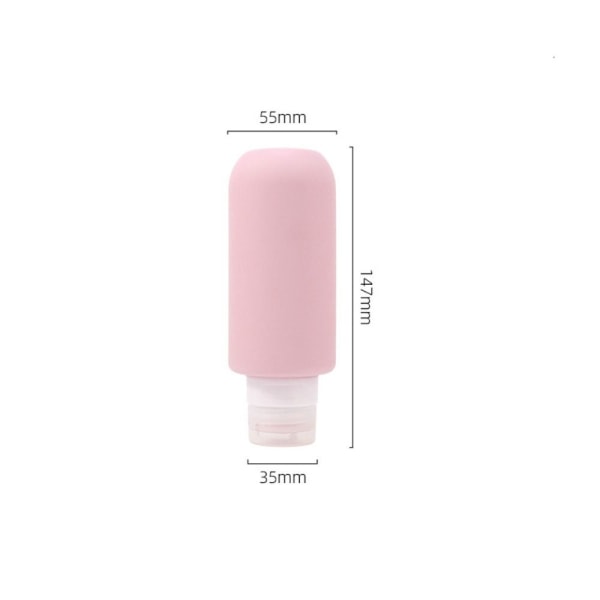 200ml silikonflaska tomma flaskor ROSA pink