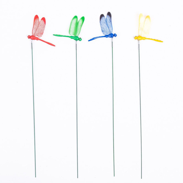 5/10 STK kunstig guldsmede-simuleringssommerfugl med stilk blue 10PCS Dragonfly