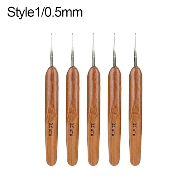 Kroknål Hårflätapricker 0,5MMSTYLE1 STYLE1 0.5mmStyle1