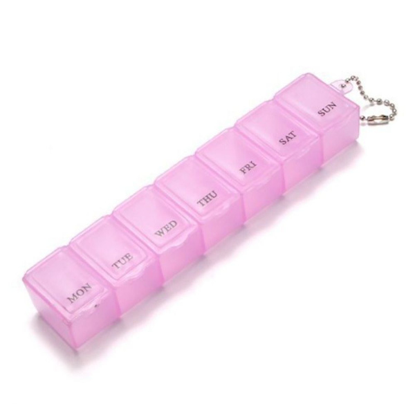 7 Days Pill Box -tablettiannostelija PUNAINEN red
