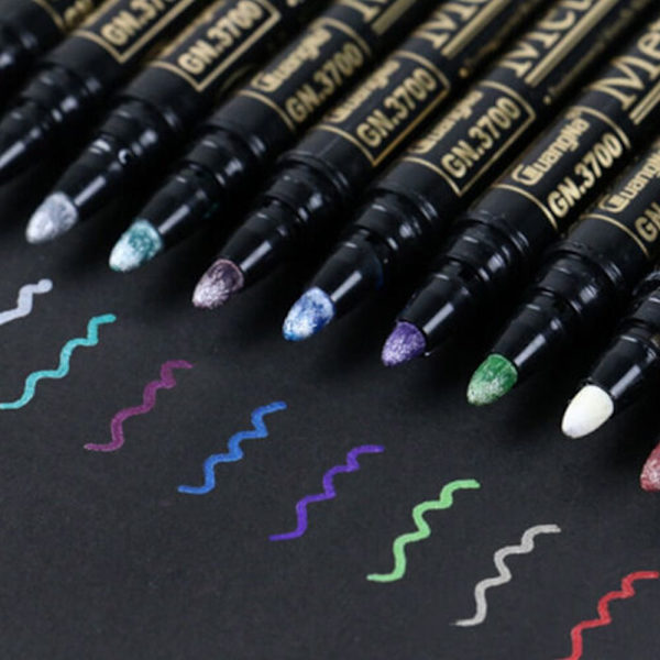 12 Stk Maling Marker Kunst Skrive Markers Glasvæg