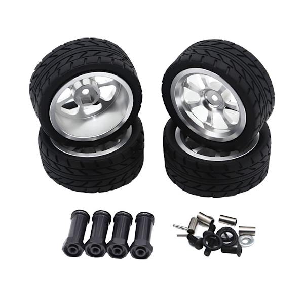 4stk RC Bil Hjul Hjul SØLV silver