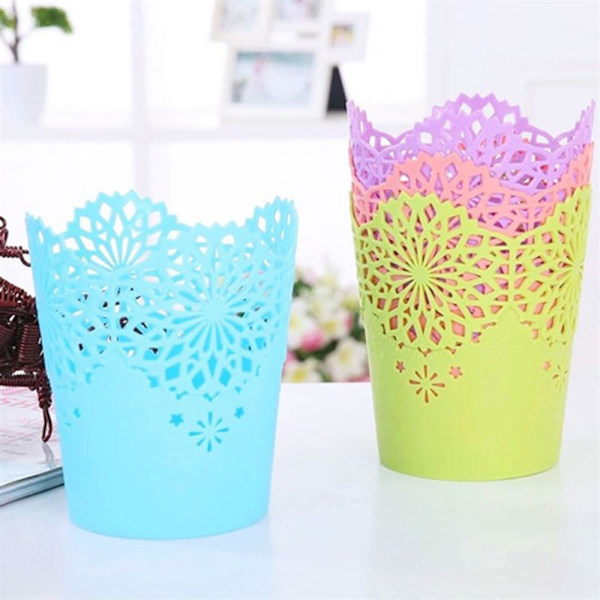 1/5 STK Pennepotte Hulblomst Blondebørsteholder HVIT-5 STK White-5PCS