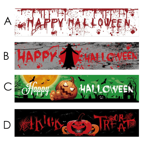 Halloween-bannerin taustasisustus