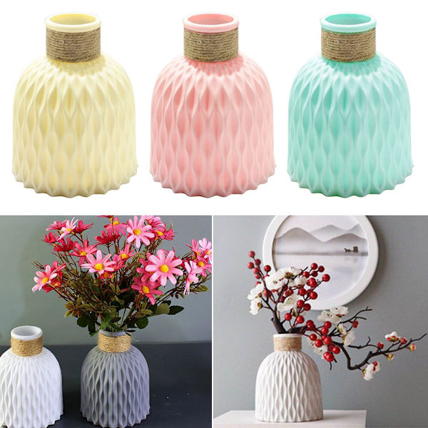 Imitation Keramik Vas Plast Vas VIT white
