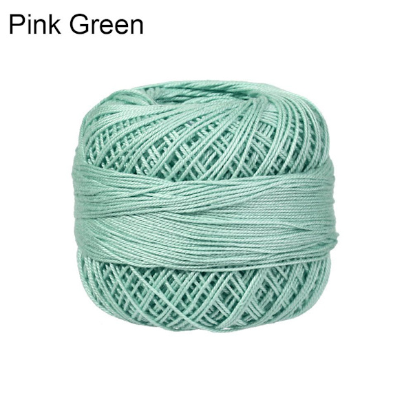 Lace Wool Wolle PINK GREEN Pink Green
