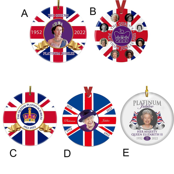 Drottning Elizabeth II Ornament Juldekoration A A
