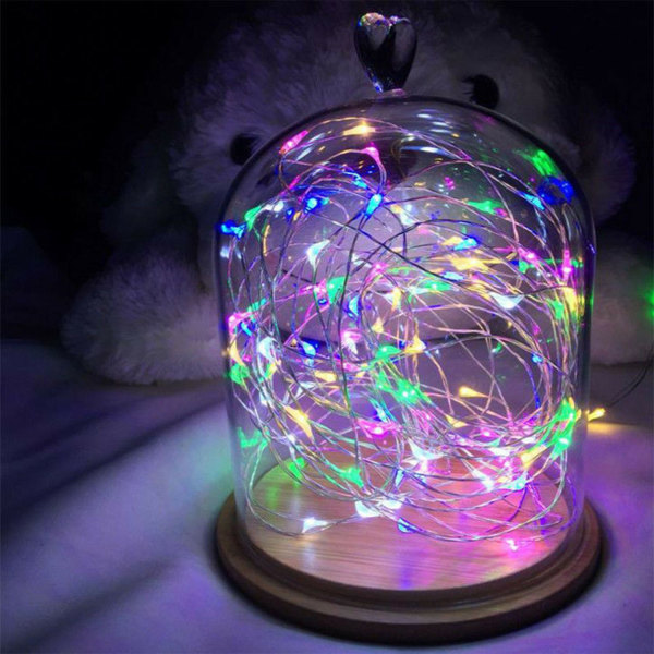 10/20/30/50 LED Fairy String Lights Wire Kobber WARM WHITE 20 warm white 20 LED 2m