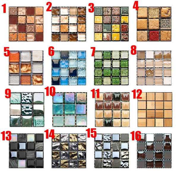 10 kpl / set Laattatarrat Seinätarrat Kodinsisustustarrat 7 7